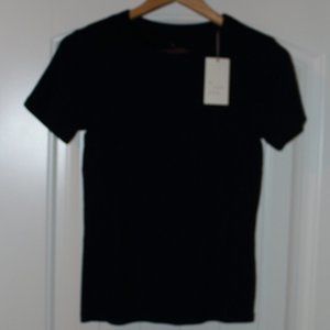 A New Day Rib Crewneck Shirt - Black Sz Small
